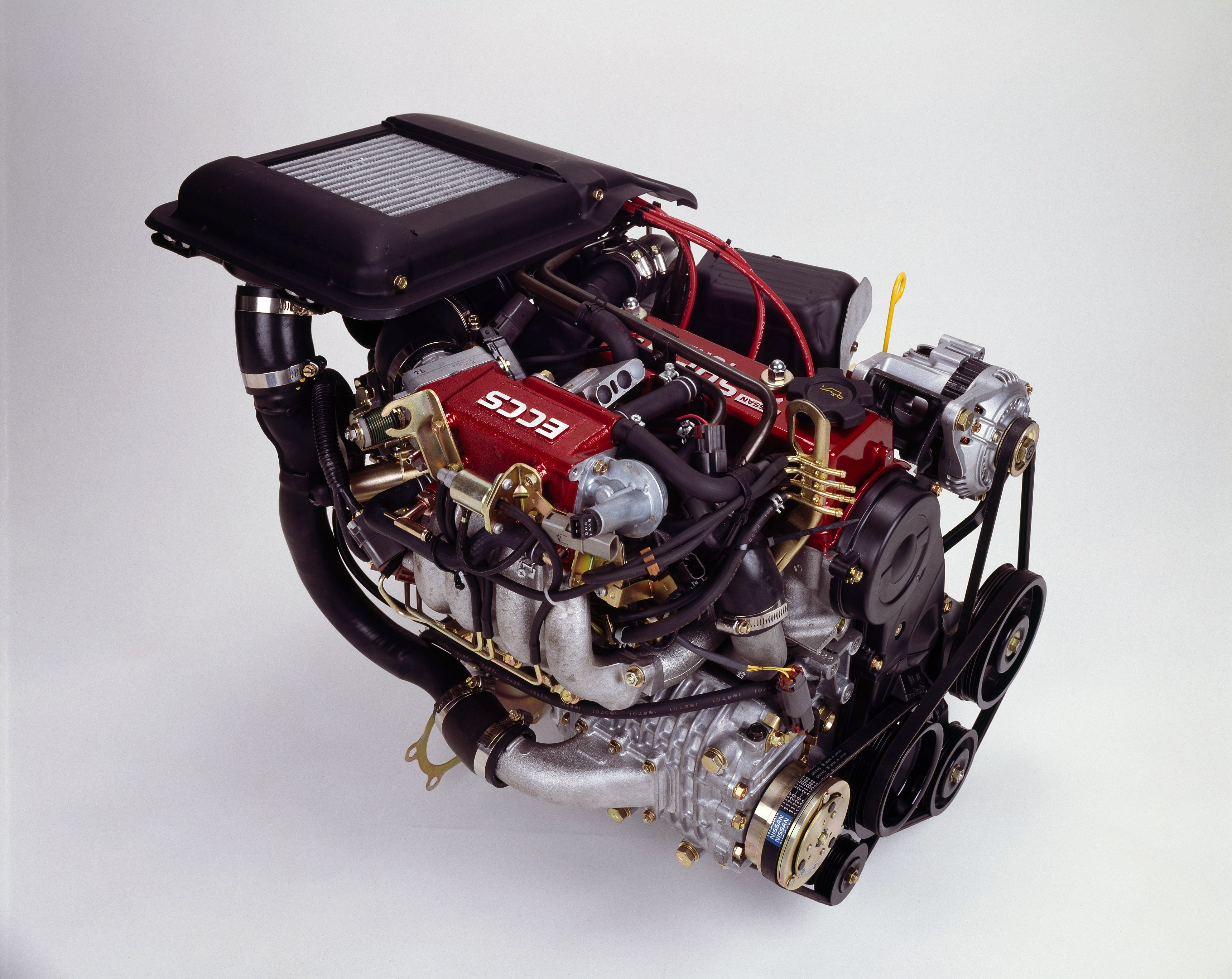 1988年にラリーベース車として発売した「マーチR」に搭載し、全日本ラリー選手権で高性能を実証した日本初のスーパーターボ（スーパーチャージャー+ターボチャージャー）エンジン、PLASMA-MA09ERT