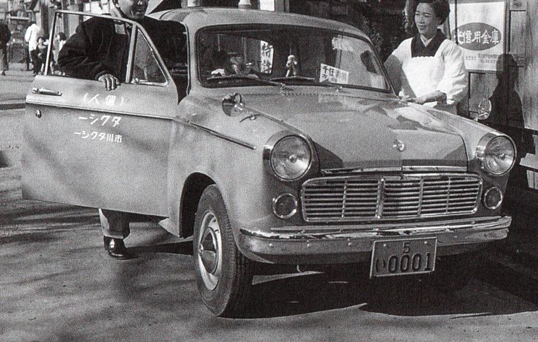昭和34（1959）年に撮影された個人タクシー