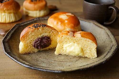 広島県産米粉を使用したくりーむパンの写真