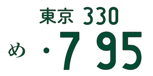 埼玉県民ならご存知な79.5FMラジオのNACK5を表現したナンバープレートの画像