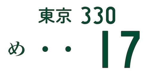 大谷翔平の背番号を表現したナンバープレートの画像