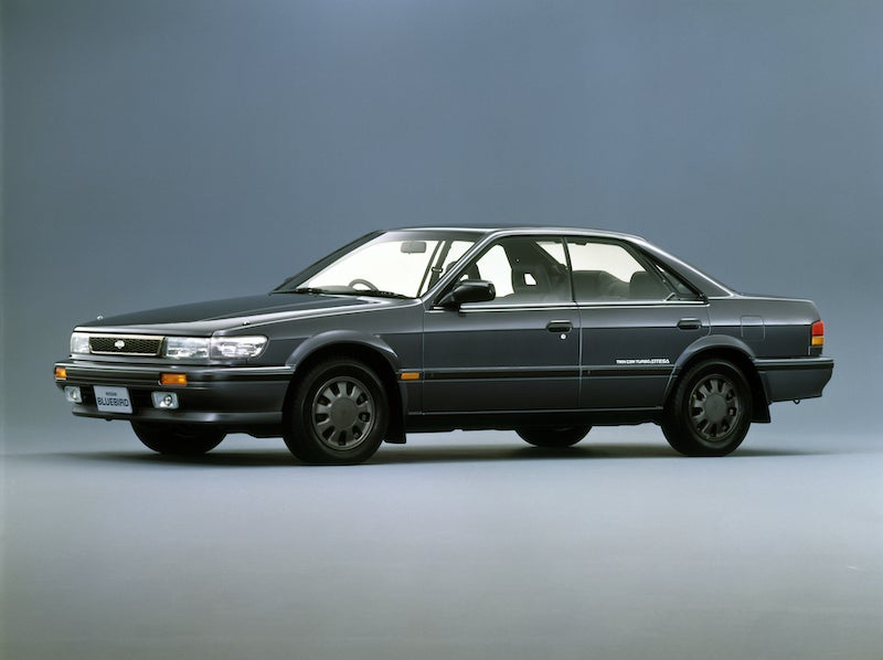 1987〜1991年　日産・ブルーバード（8代目／U12型） 4ドアハードトップ SSS アテーサリミテッド（1989年）