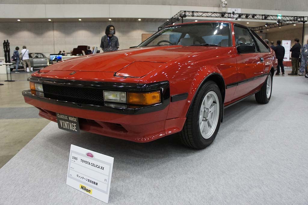 ヴィンテージ宮田自動車で展示されていた1985年のトヨタ・セリカXX。