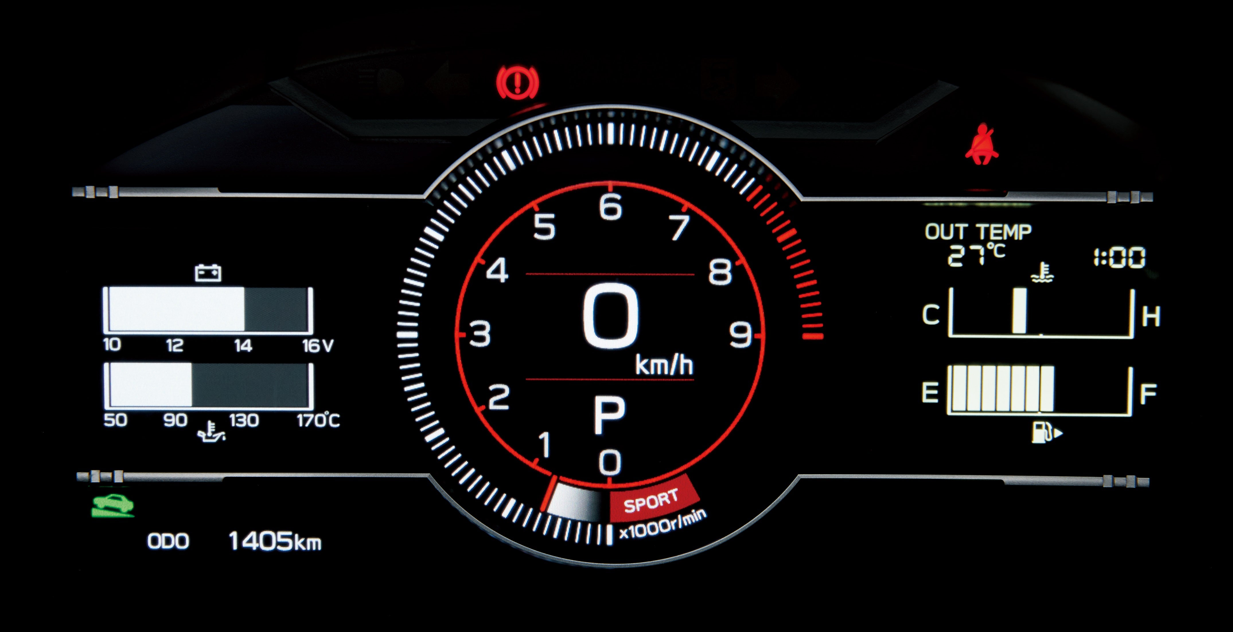 2021年に登場した現行のZN8/ZD8型からは液晶式に変更。デザインは正面から見た水平対向エンジン（別名、ボクサーエンジン）をモチーフとしたもので、「BOXERメーター」と名付けられています。ノーマルモードではクランクシャフト部分に相当するタコメーターの内部に速度を表示。左側のシリンダーにあたる部分には車体にかかるGの方向を図式化したGモニターやストップウォッチなどを表示することもできます