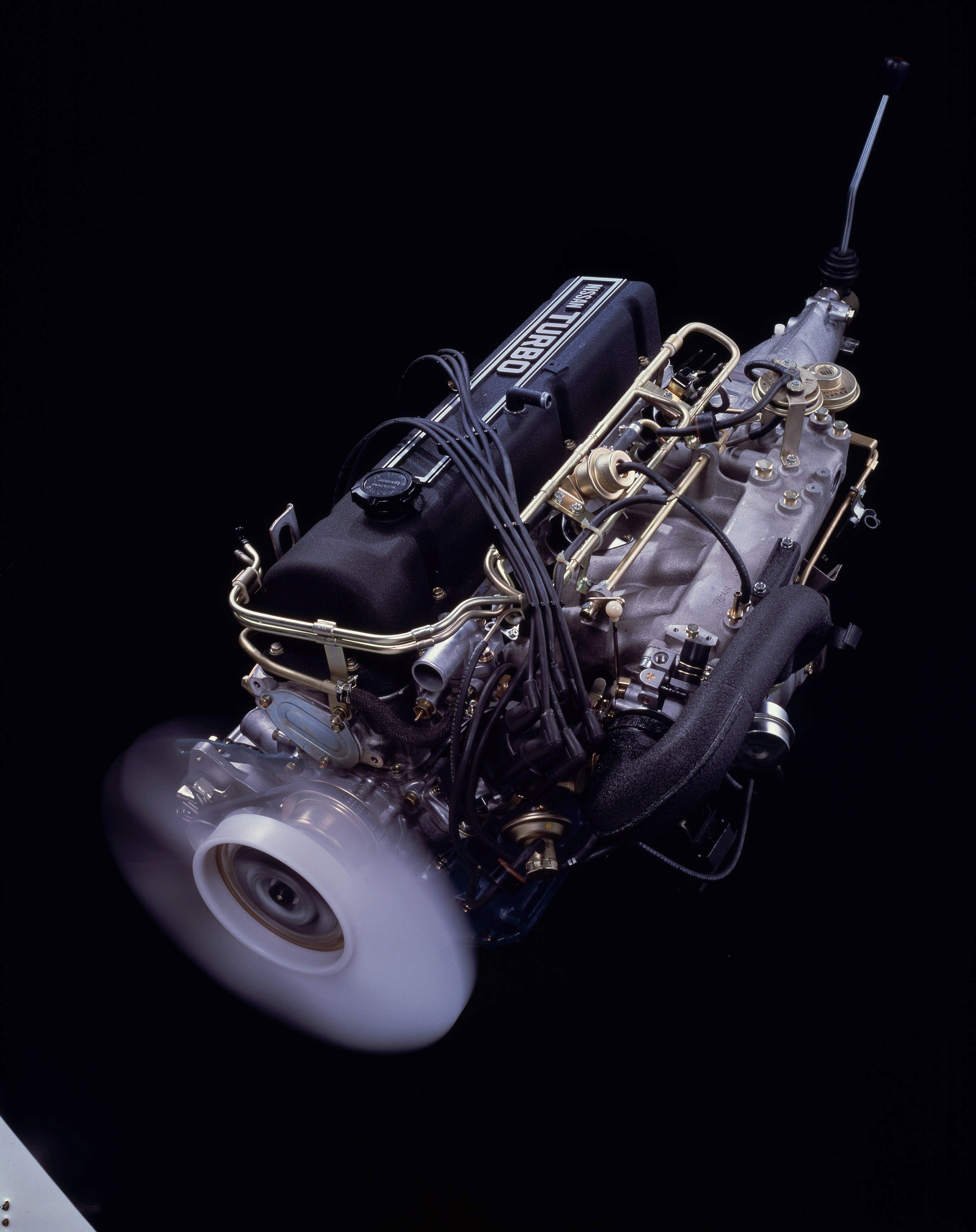 1979年、日本車として初めてターボチャージャーが採用された日産・セドリック＆グロリア用L20E・Tエンジン