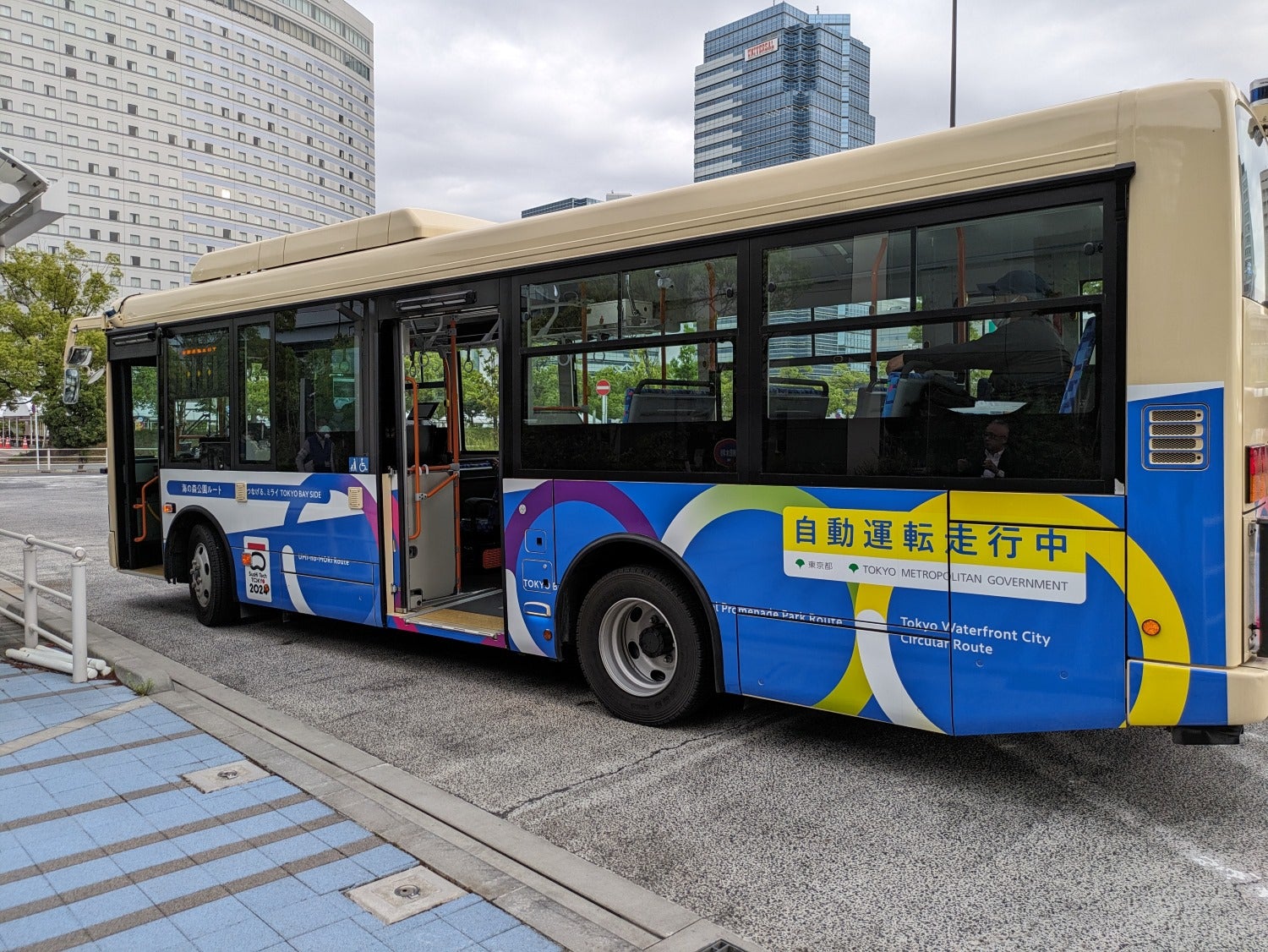 SusHi Tech Tokyo会場間を運行する自動運転バス