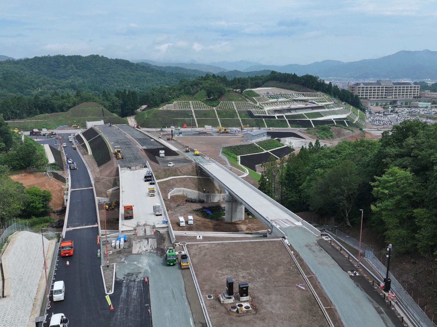 工事中の豊岡道路