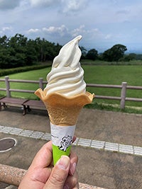 大山まきばみるくの里のソフトクリーム