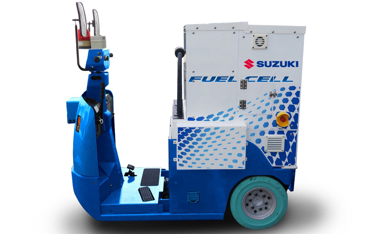 スズキの水素燃料電池（FC）荷役運搬車