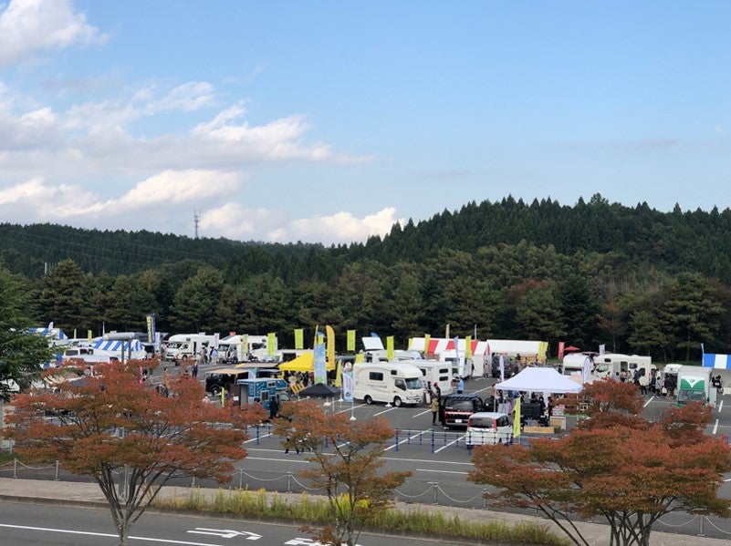 東北キャンピングカーフェア2023の野外会場