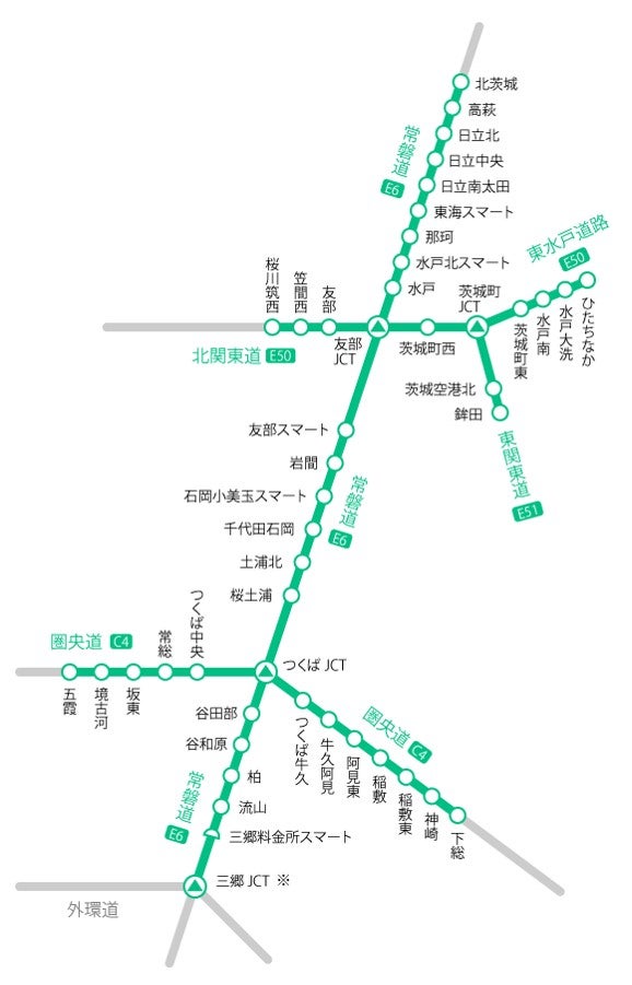 グリーンで色づけされた区間が乗り放題となる