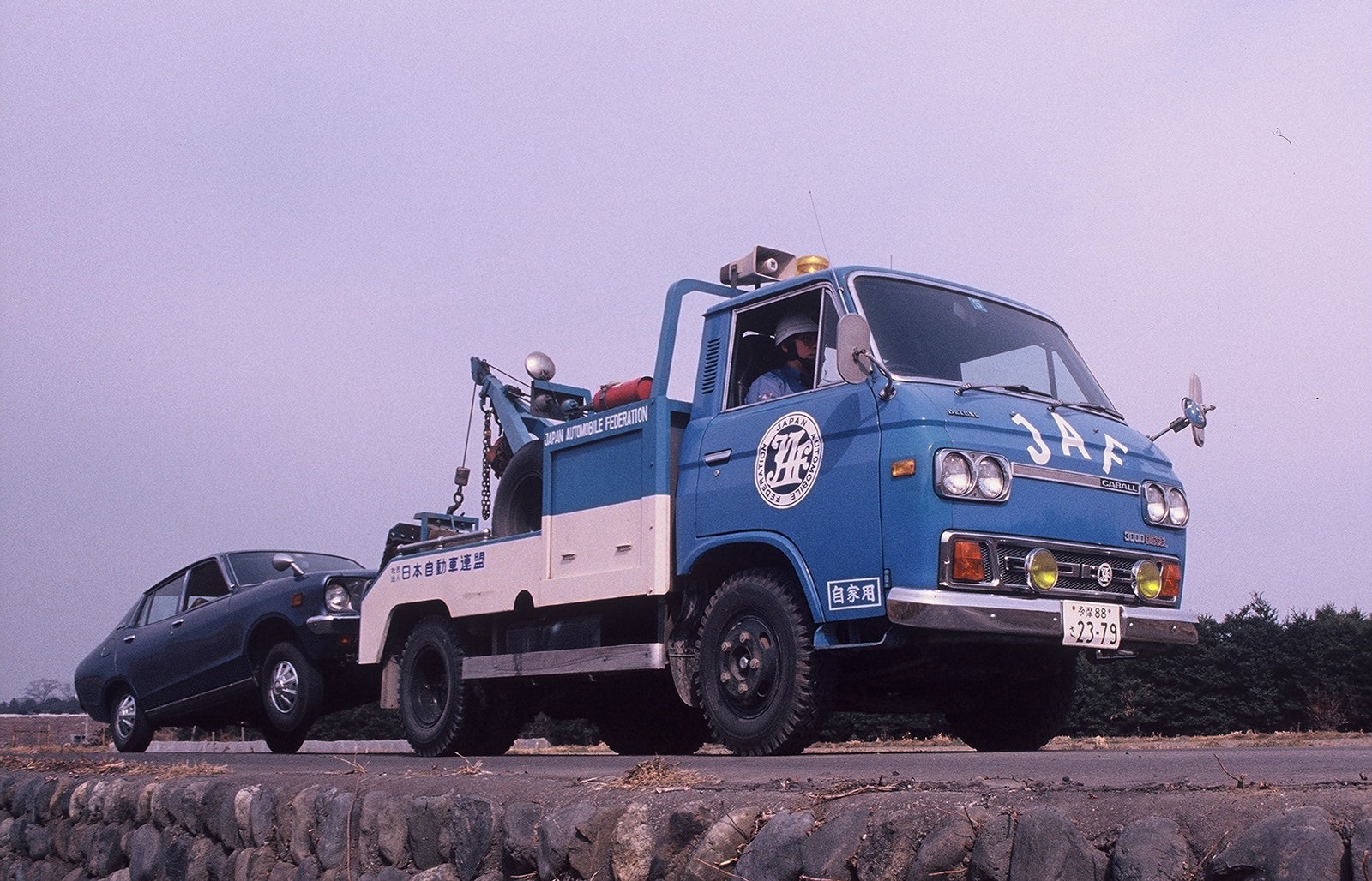 1978年頃の日産キャブオールのレッカー車