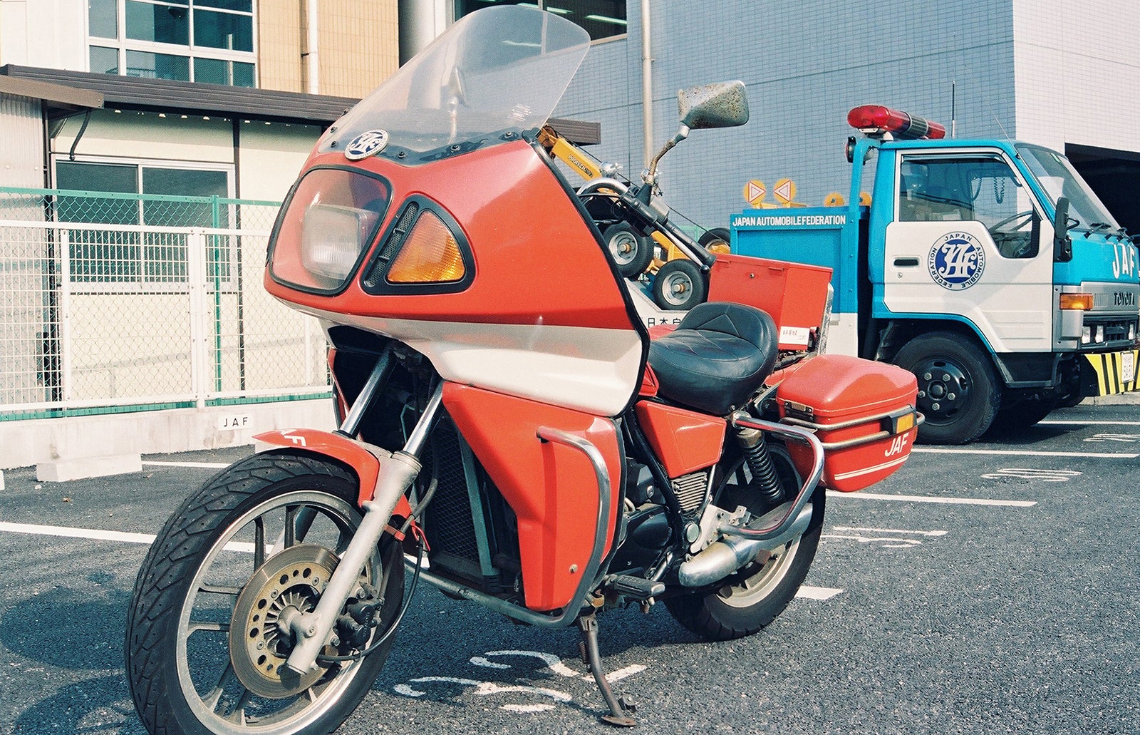 1991年頃の二輪ロードサービスカーヤマハXV250S（ビラーゴ250）