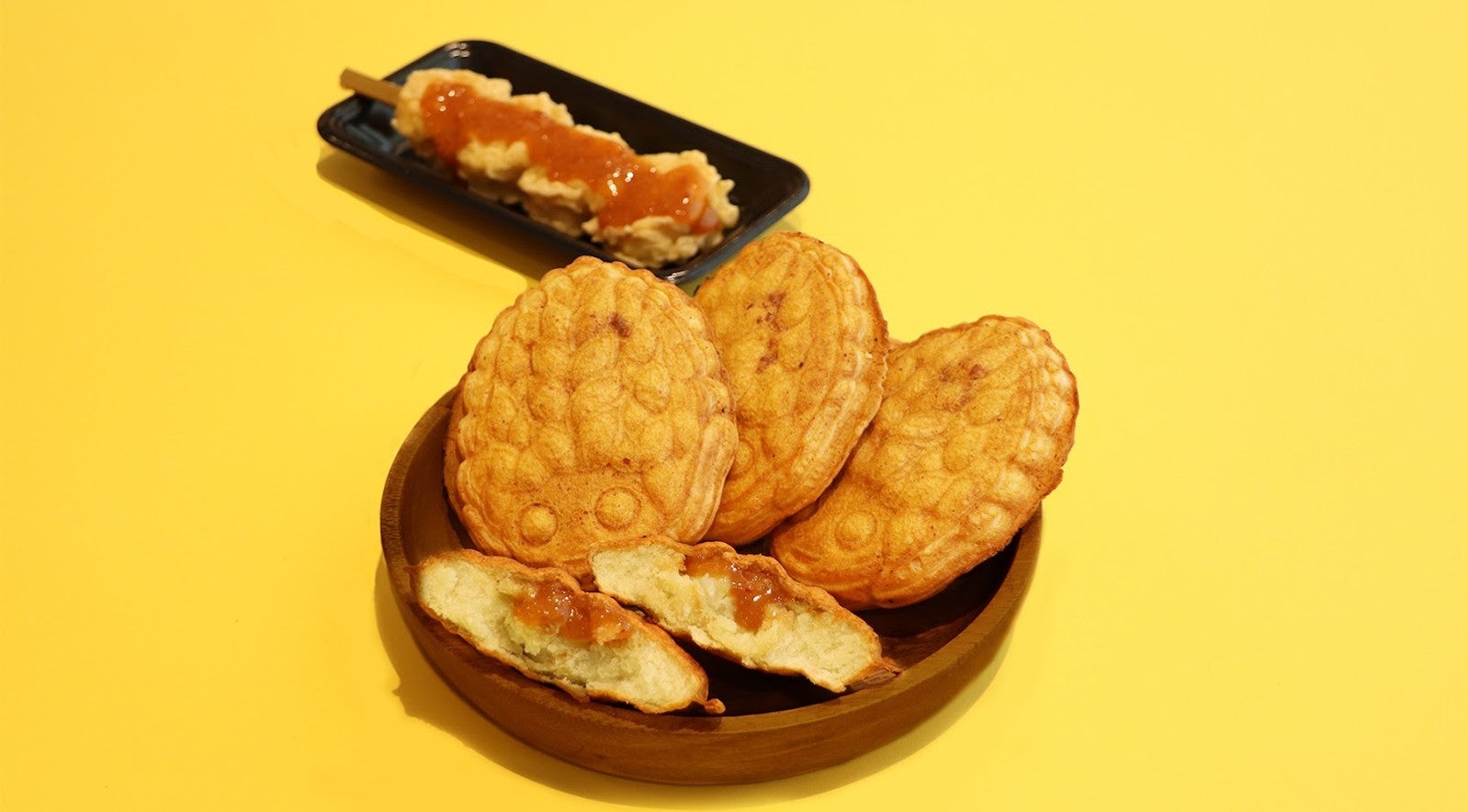 上里SAで提供されている「こむぎっち焼き みそポテト」