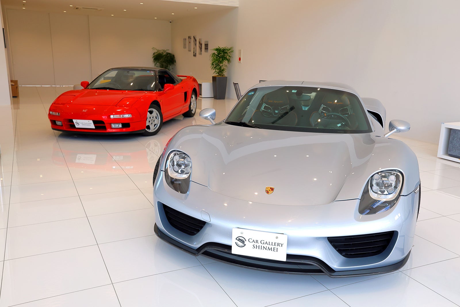 ポルシェ・918スパイダーとホンダ・NSX（初代）