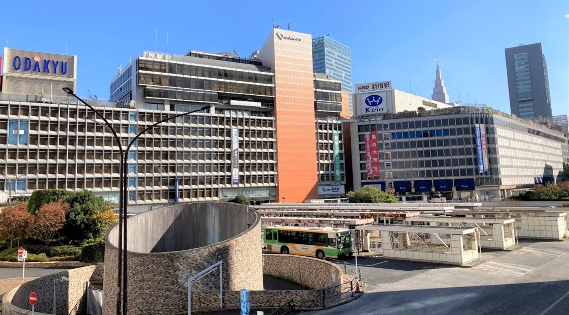 新宿西口広場の様子