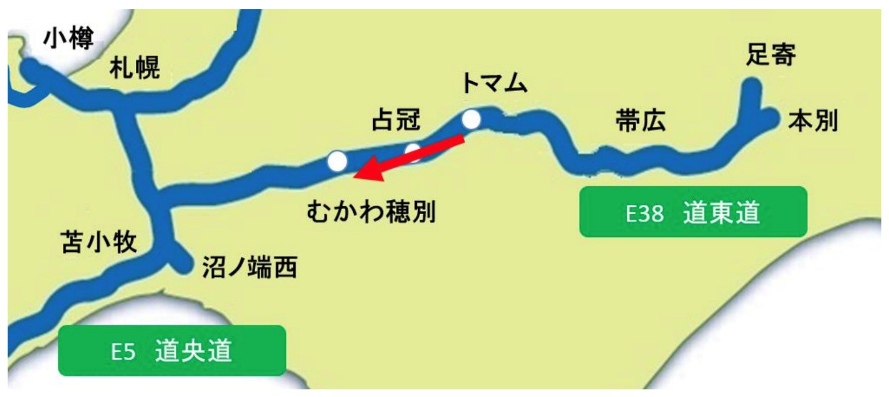 渋滞予測区間（10km以上の区間）（写真＝NEXCO東日本・北海道支社）
