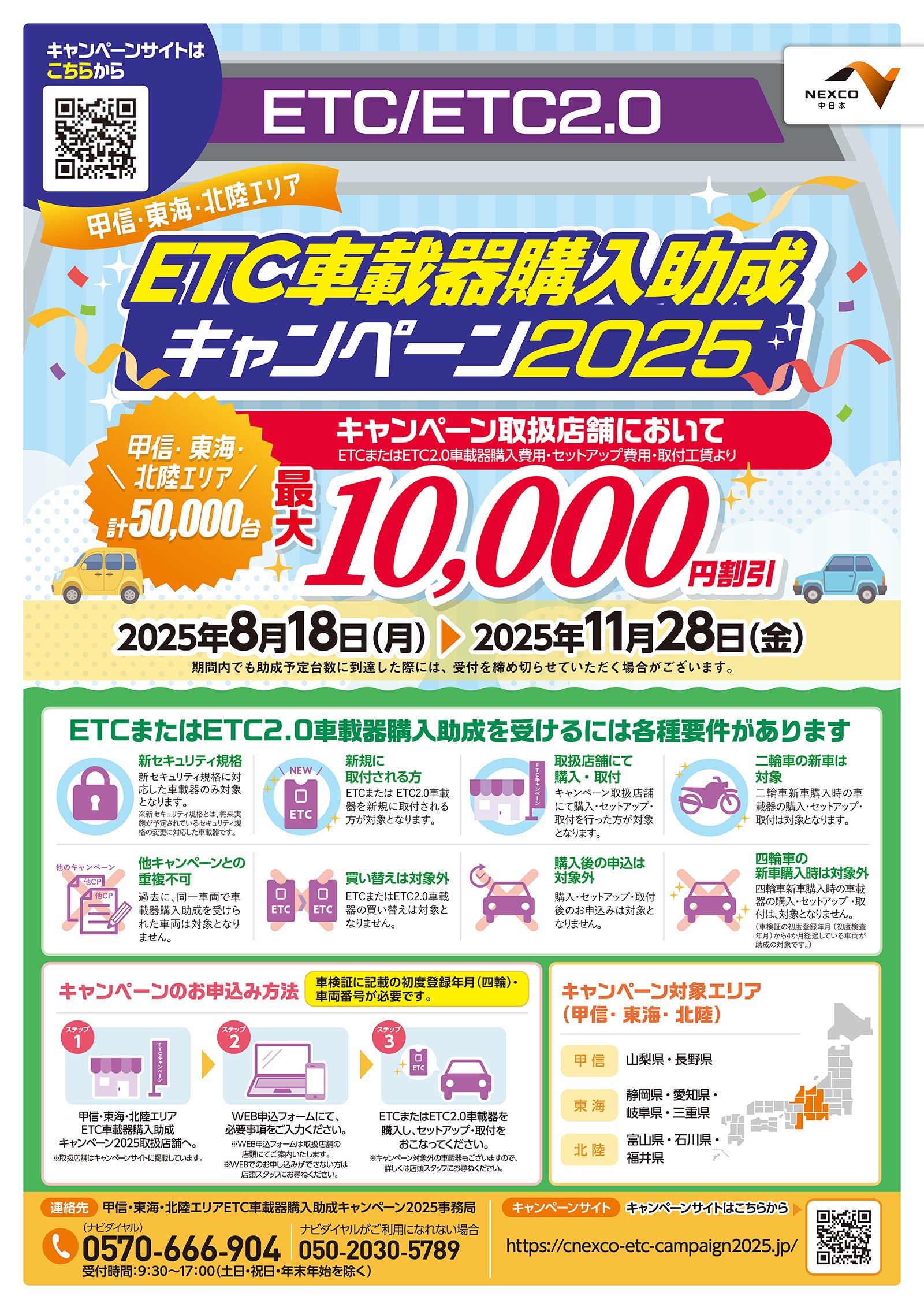 NEXCO中日本のキャンペーンポスター