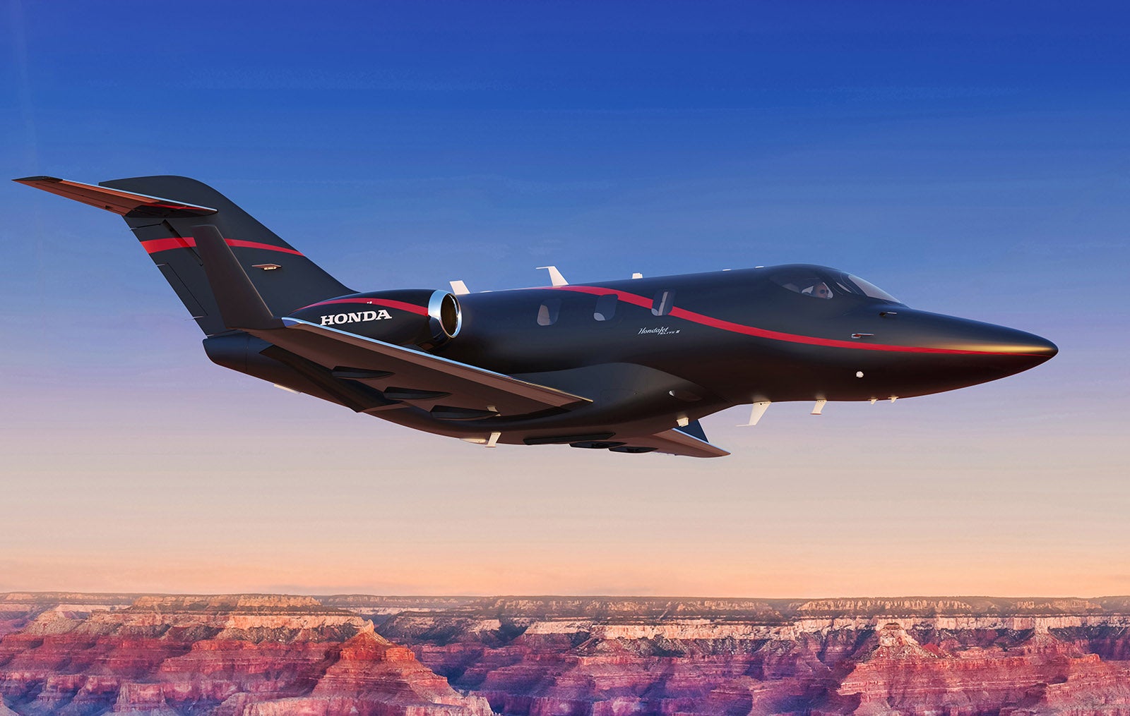 小型ビジネスジェット機「HondaJet Elite II」の外観写真