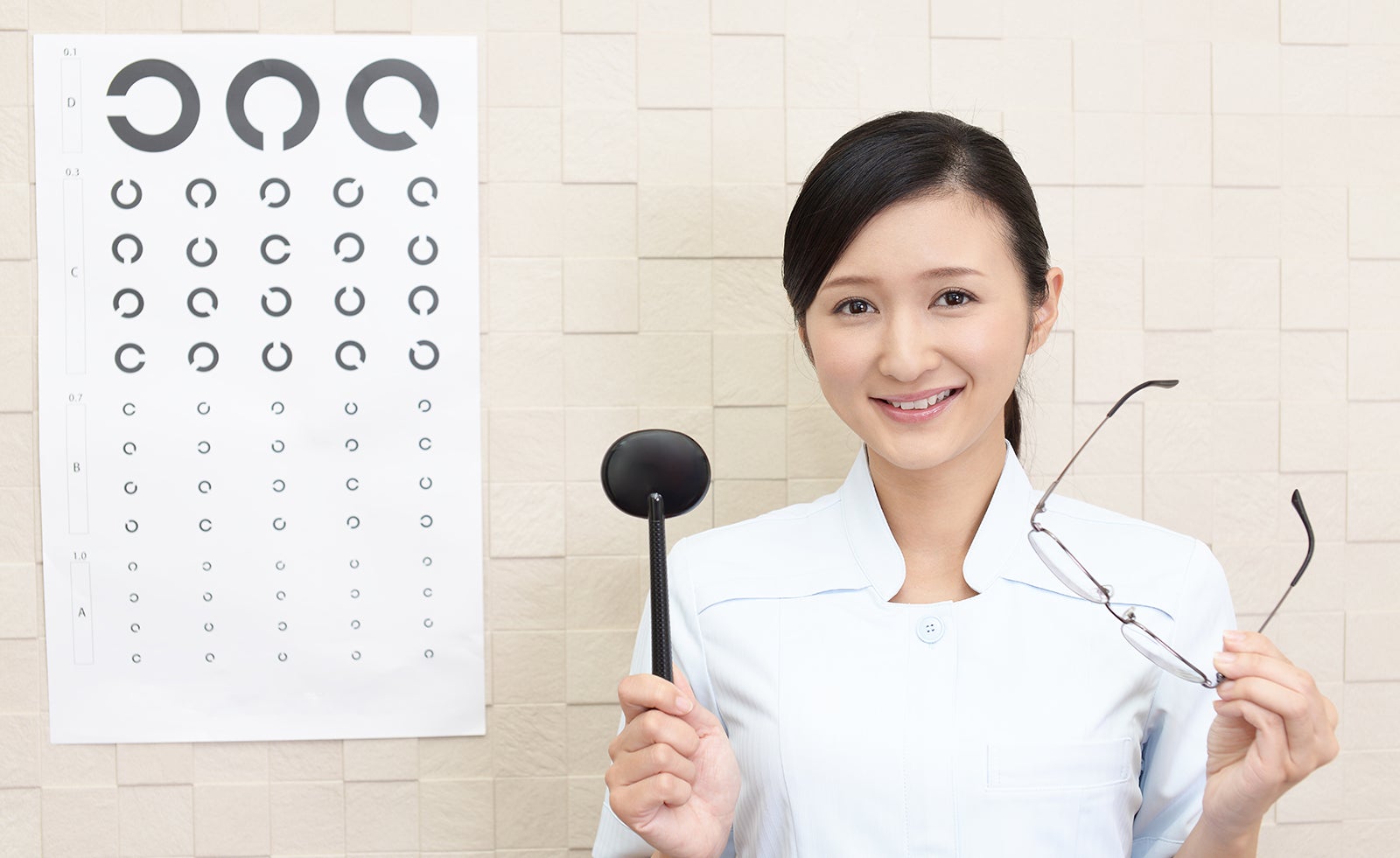 視力検査の様子