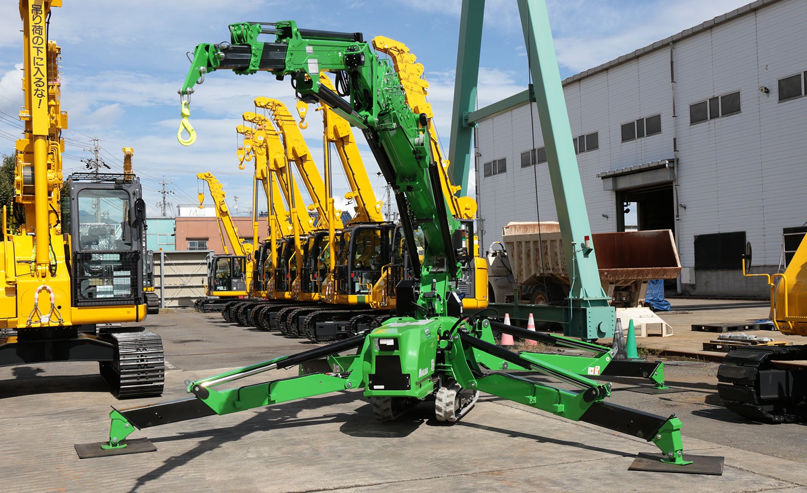 2025年8月に登場したエコな新型「かにクレーン」の外観写真