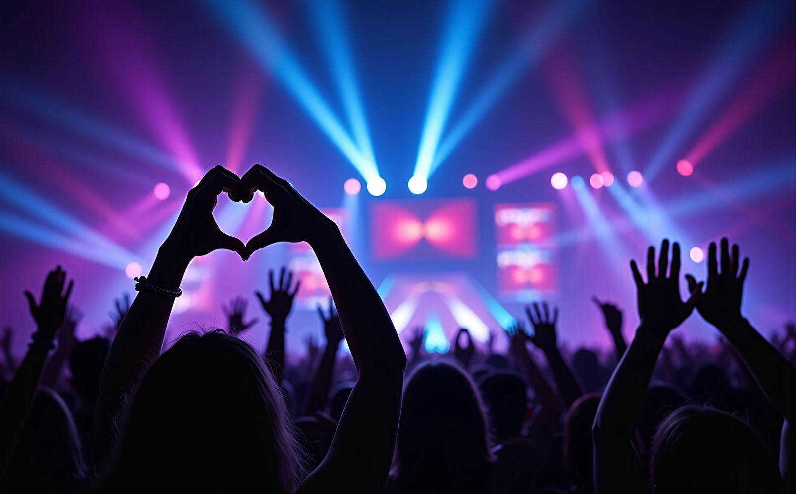 コンサートでファンが熱狂しているイメージ