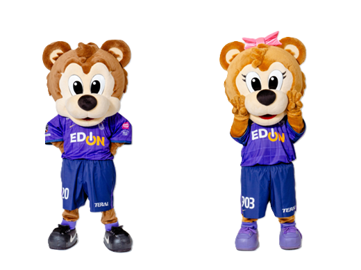 サンフレッチェ広島の人気マスコット「サンチェくん」「フレッチェちゃん」