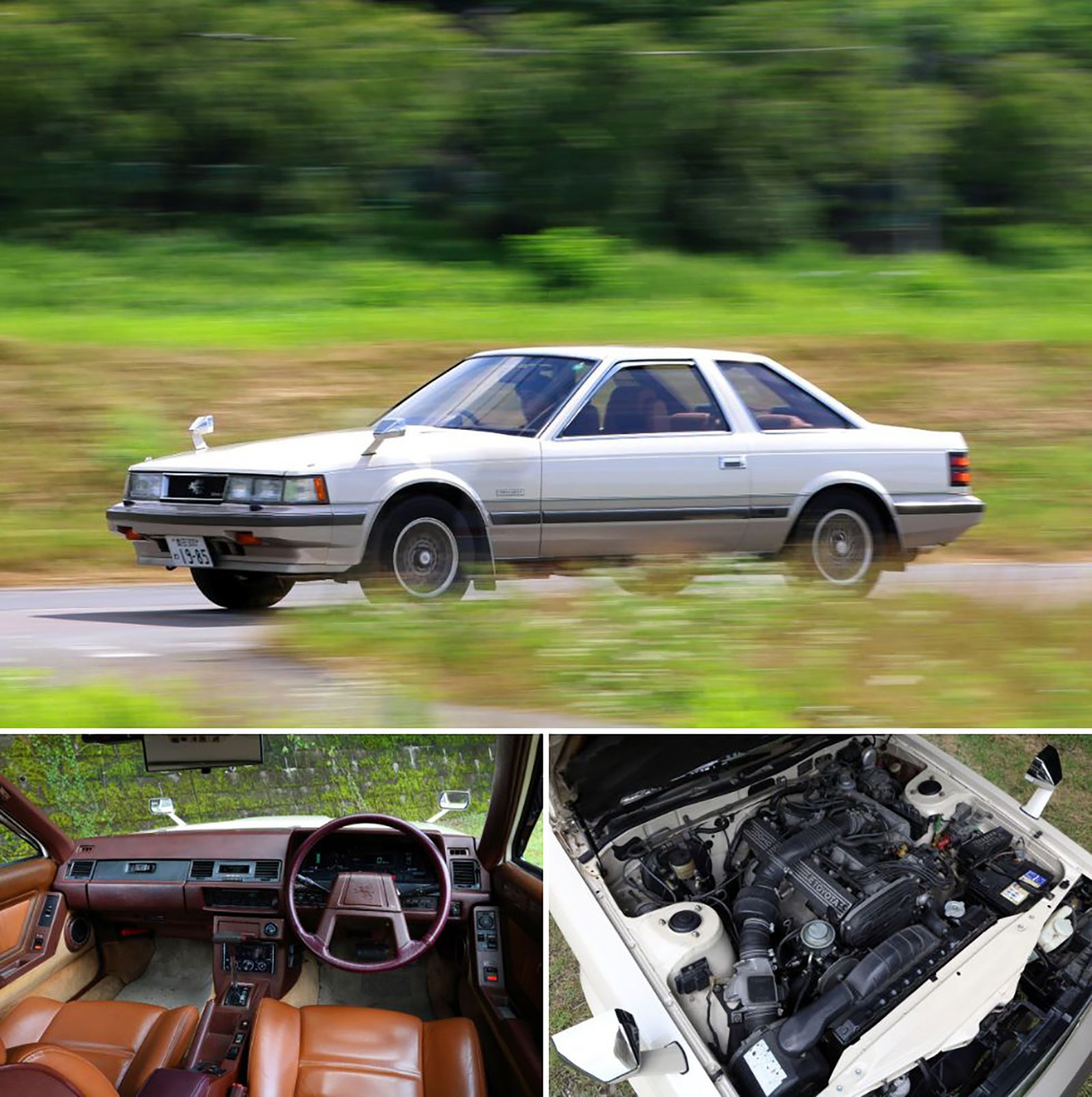 旧車好き必見|1980年代 トヨタ ソアラ 2800GT(初代)の走行シーンと内装・エンジン写真