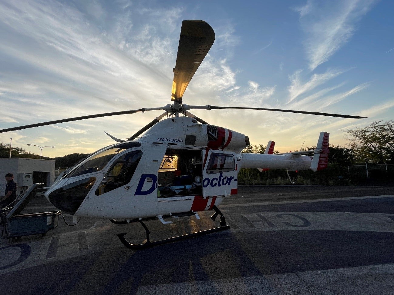 1台のドクターヘリ