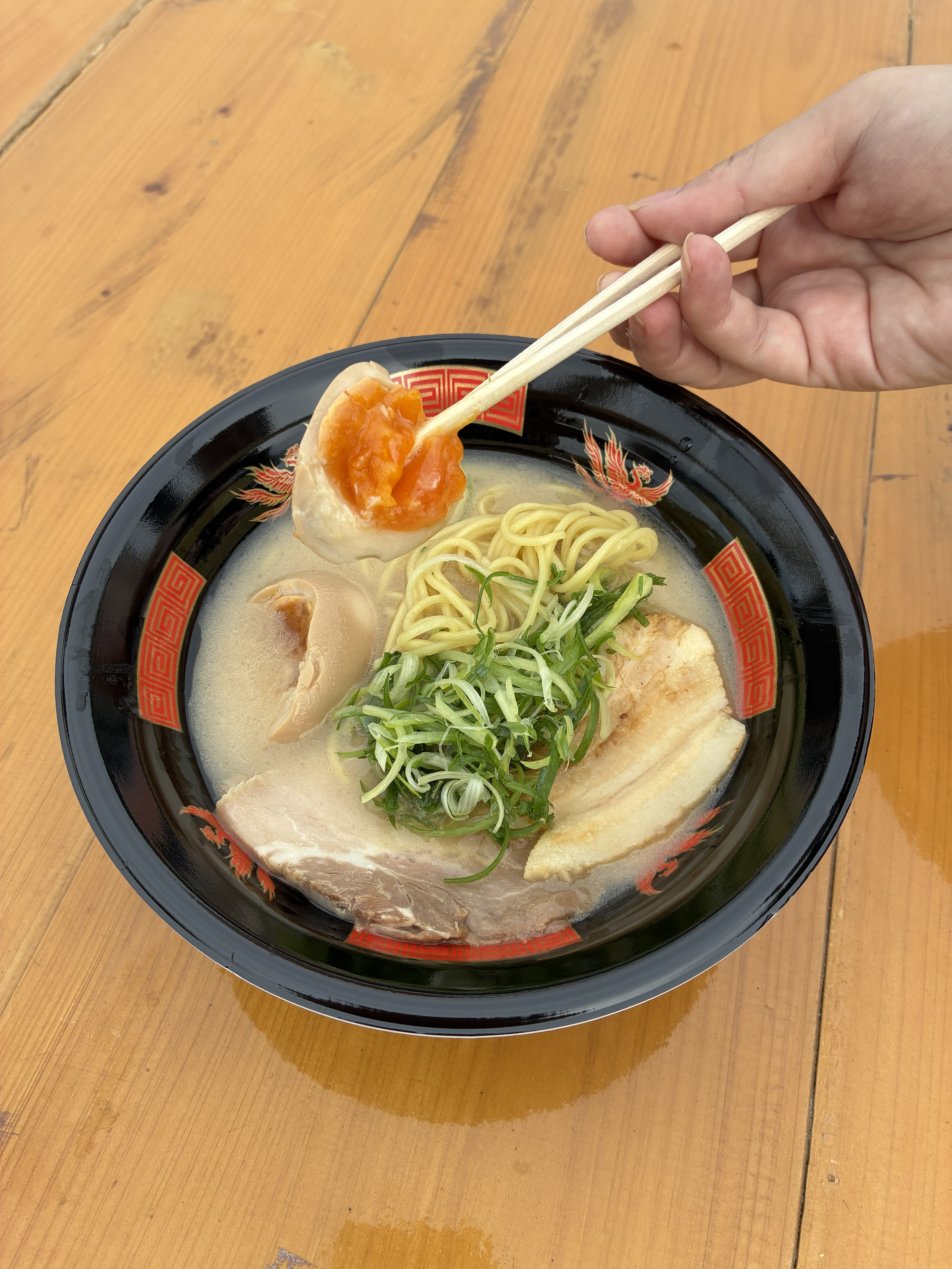 麦の道 すぐれの貝だし鶏白湯らーめん(味玉のせ)