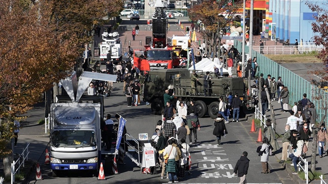 はたらくクルマコーナー（名古屋モビリティショー2023時の様子）（写真＝Japan Mobility Show Nagoya 2025実行委員会）