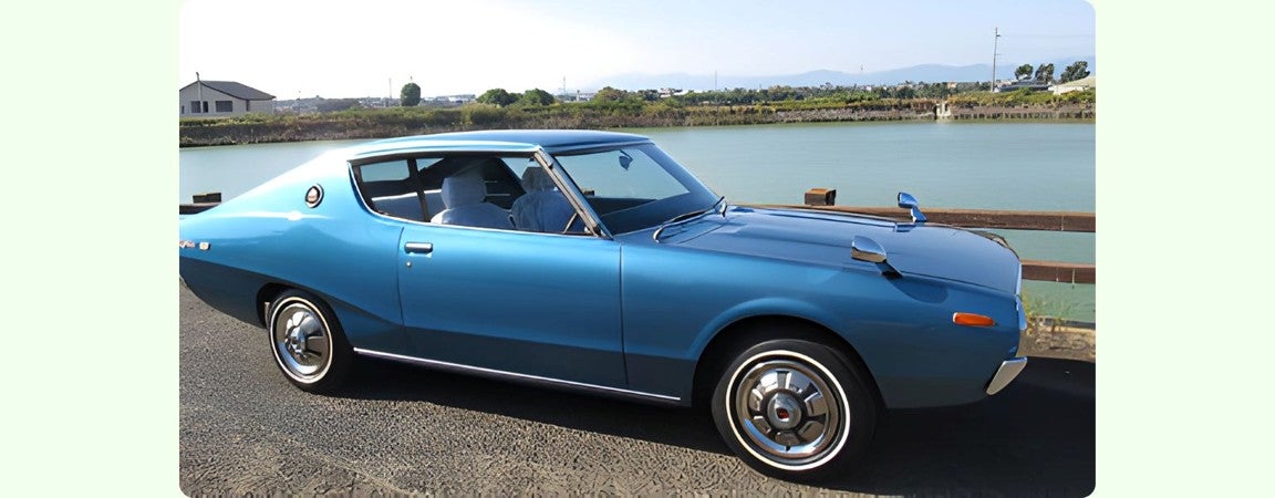 昭和49年式 ニッサンスカイライン2000GTX KGC 110型「ケンメリ」（画像＝ジャパンモビリティショー福岡2025）