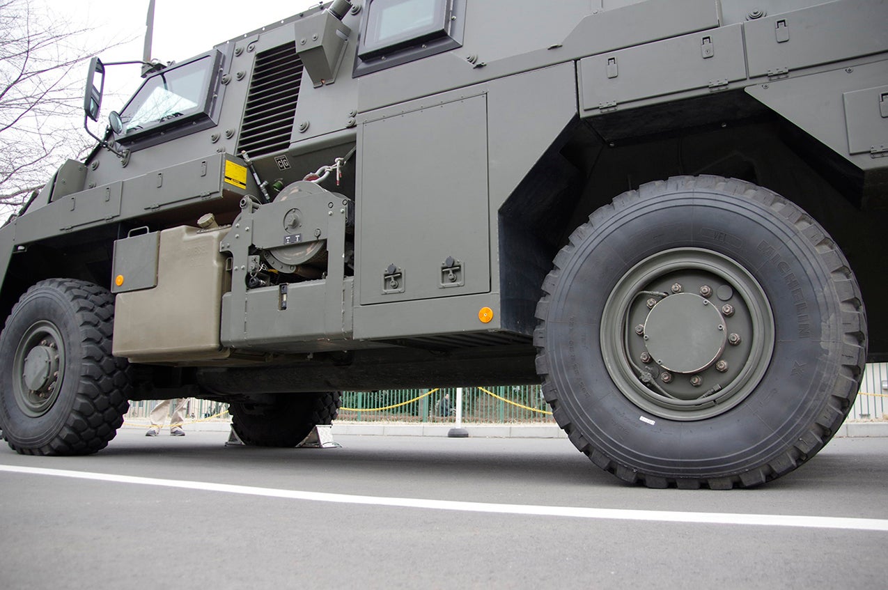 コンバットタイヤのアップ