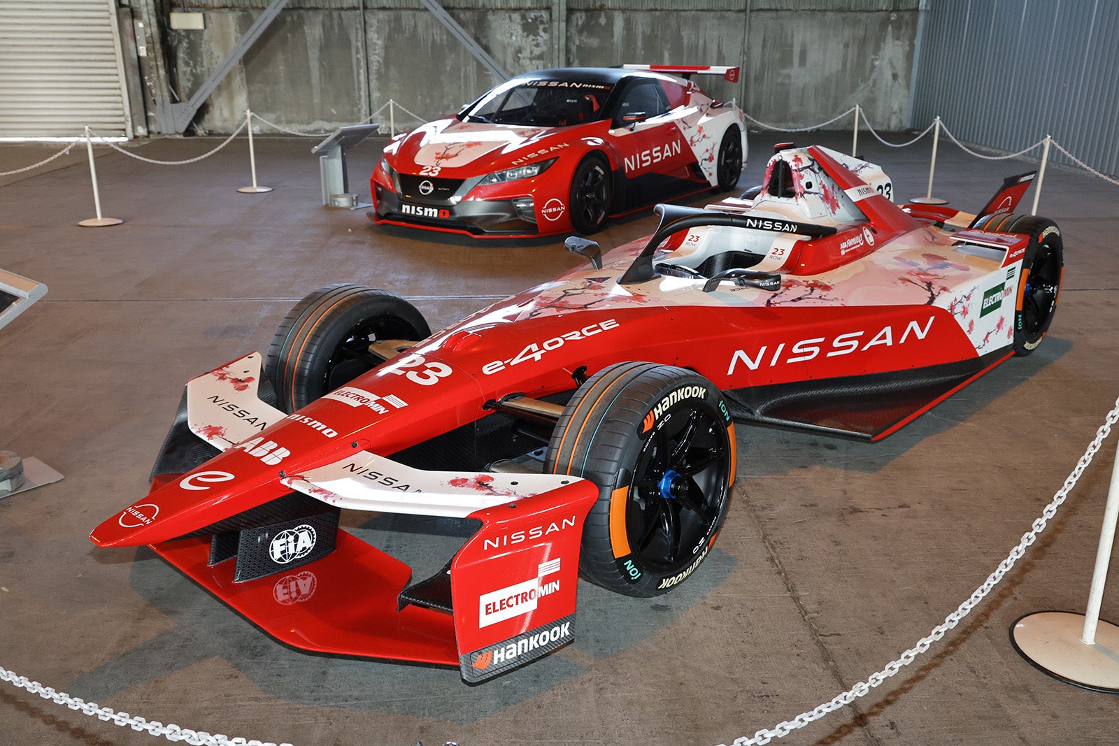 フォーミュラEをはじめ日産のEVレーシングマシン展示