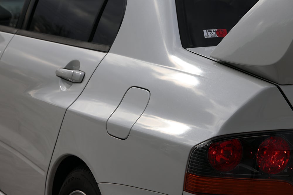 三菱ランサーエボリューションⅨ MRのリアフェンダーとテールランプ