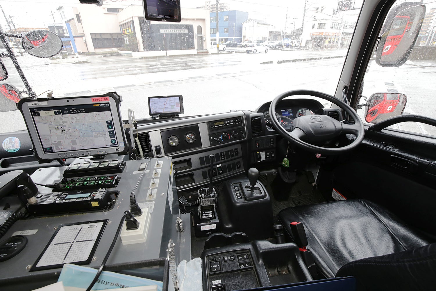 54ｍはしご車の運転席写真