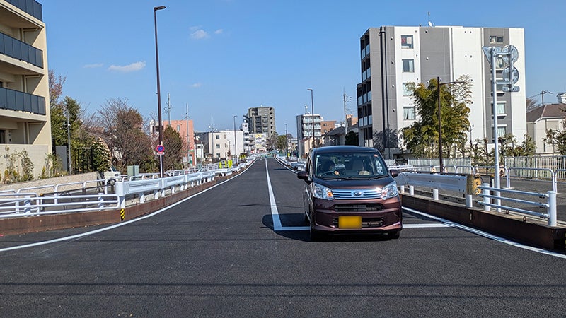 今回開通した東側区間の一部