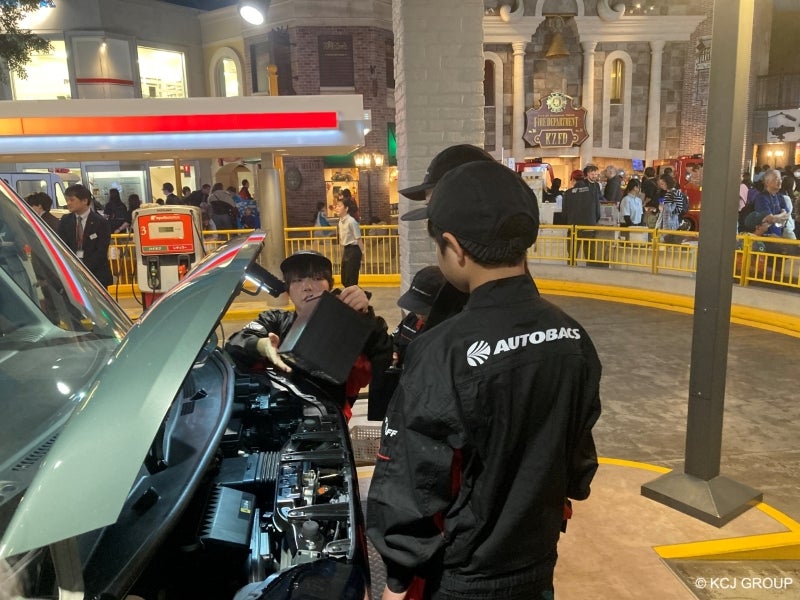 バッテリー交換の様子