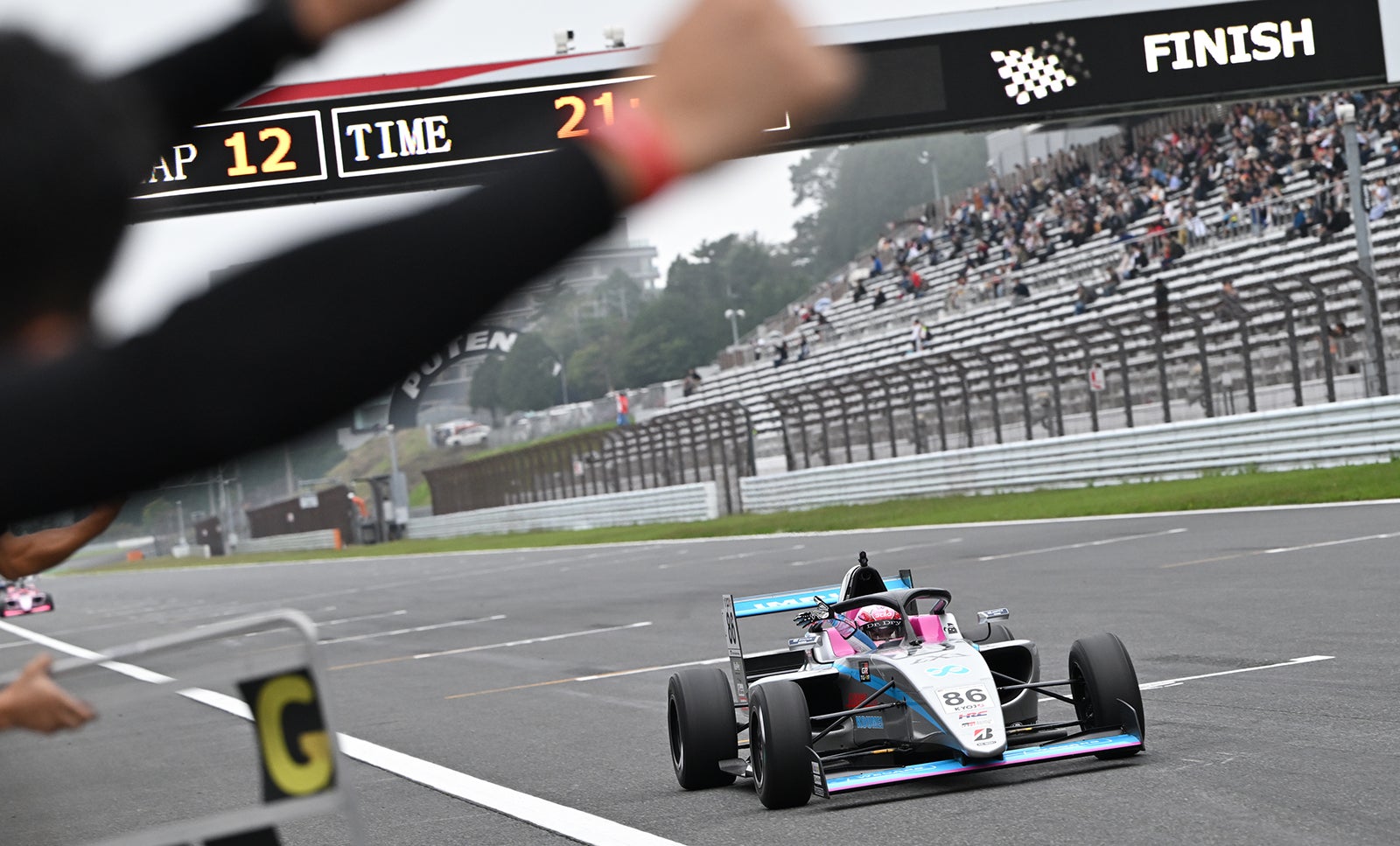 2025年の第４戦で優勝した下野璃央選手のゴールシーン