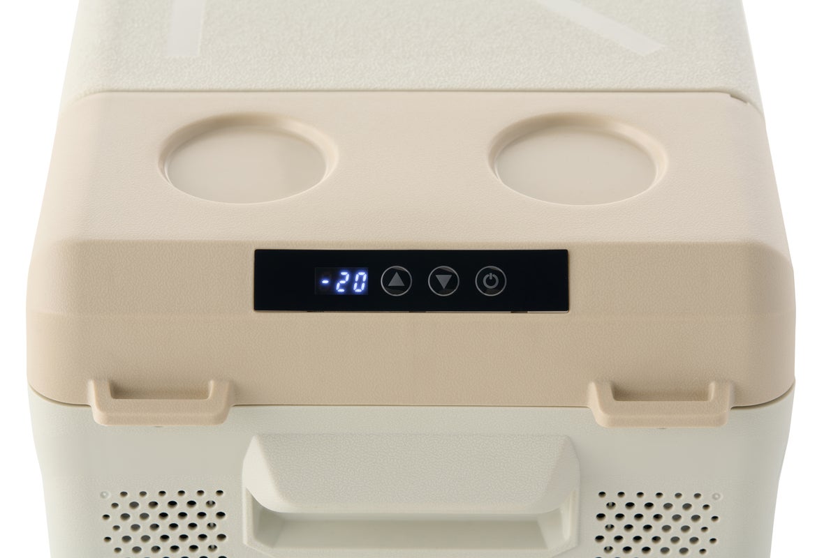 ロゴスのポータブル冷蔵庫のモニター部