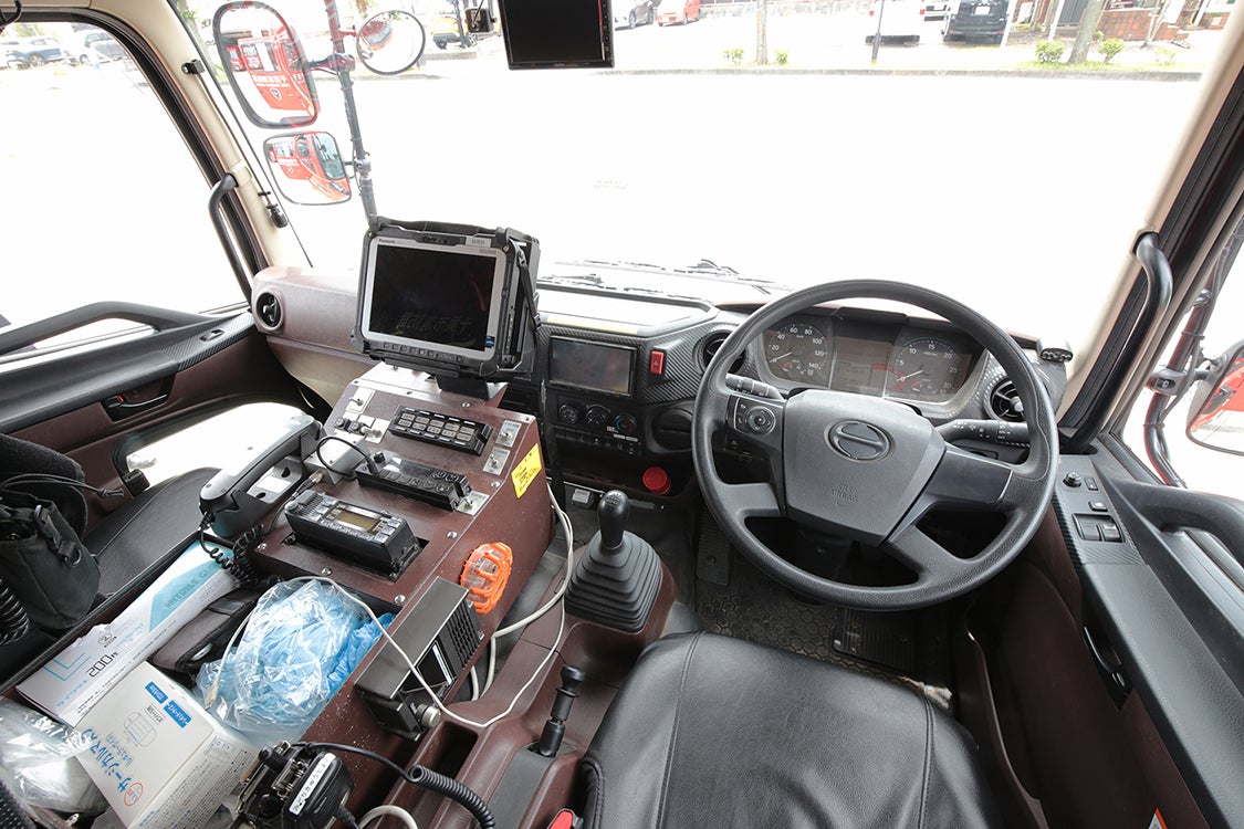 救助工作車Ⅲ型の運転席