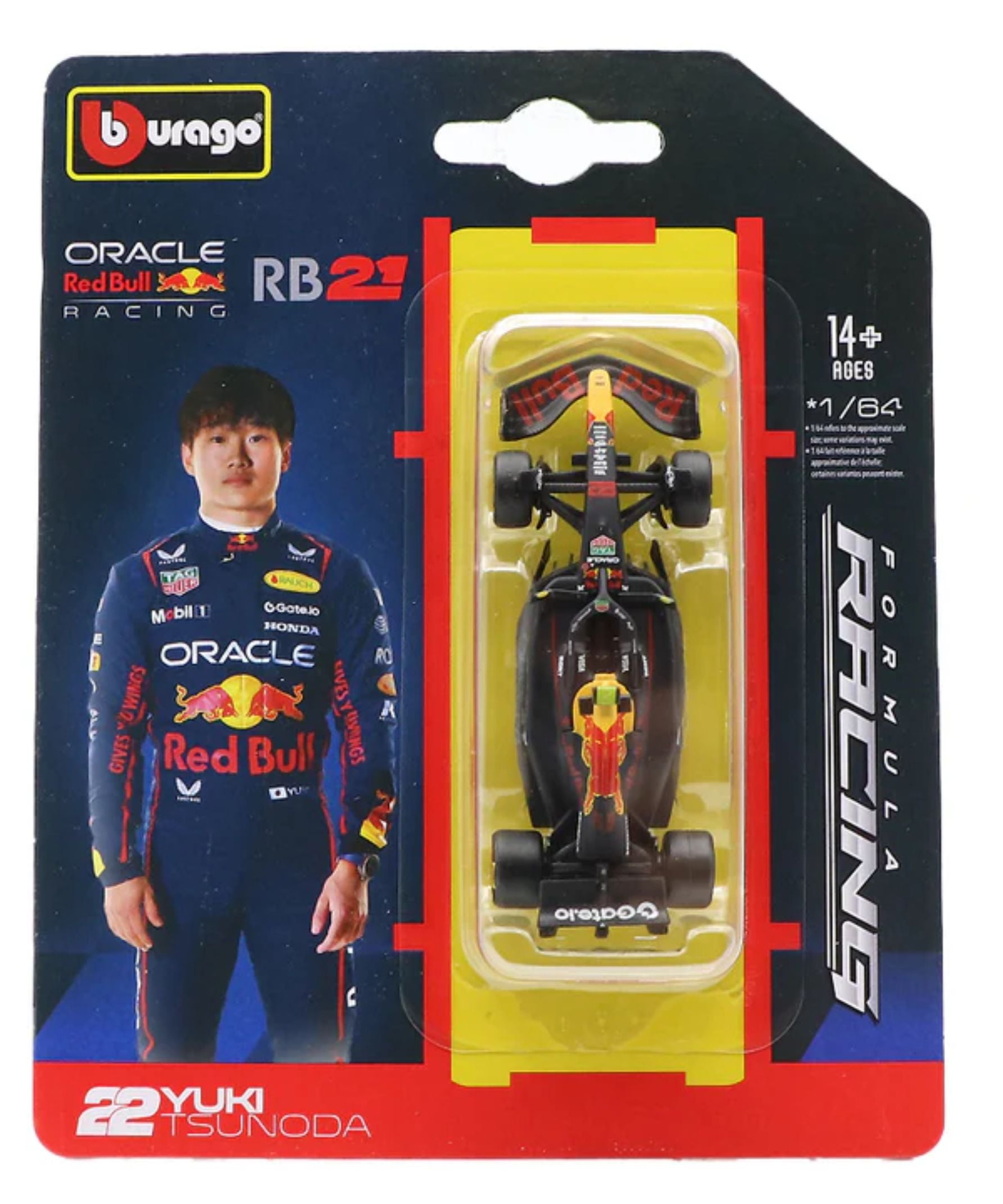 角田裕毅選手の1/64ミニカー