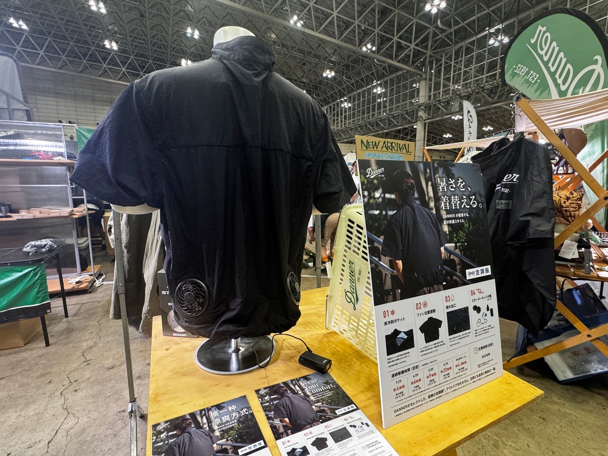 空調服の展示