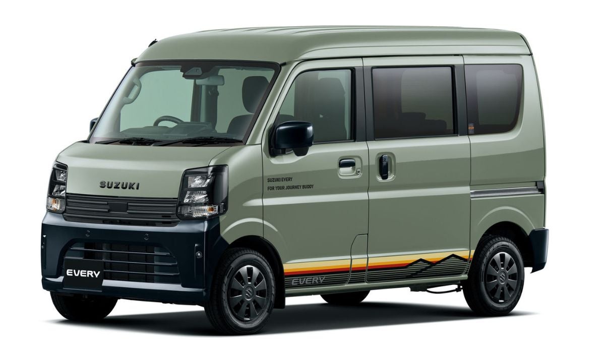 ライトグリーンの軽ワゴン車両外観