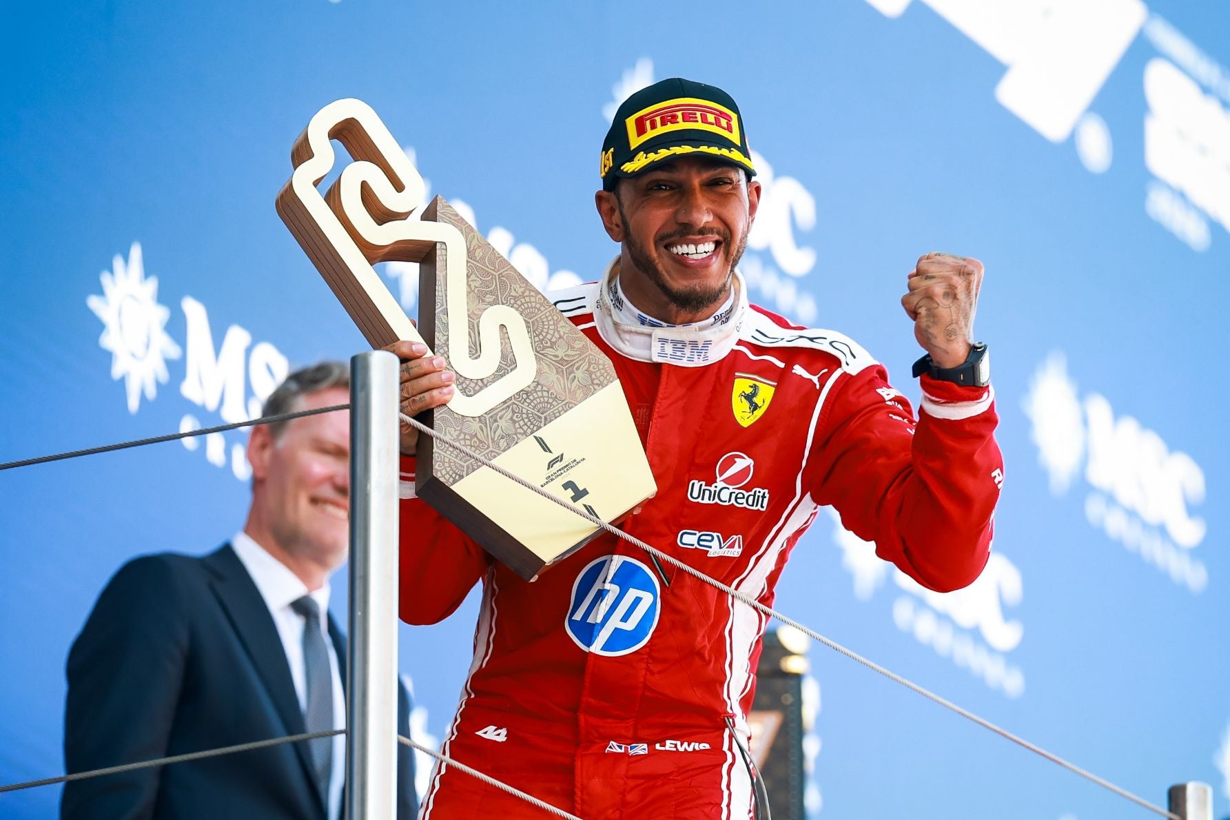 バルセロナGPで優勝したハミルトン選手