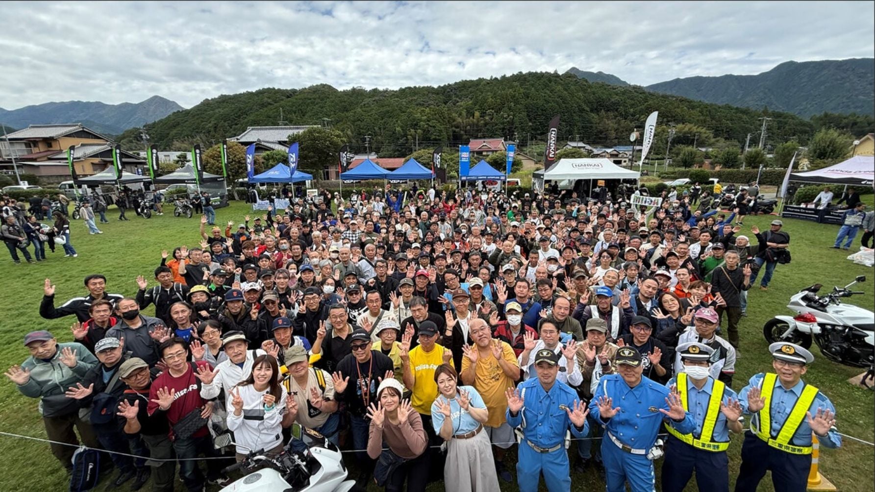 2025年JAFバイクミーティング飯高駅の様子