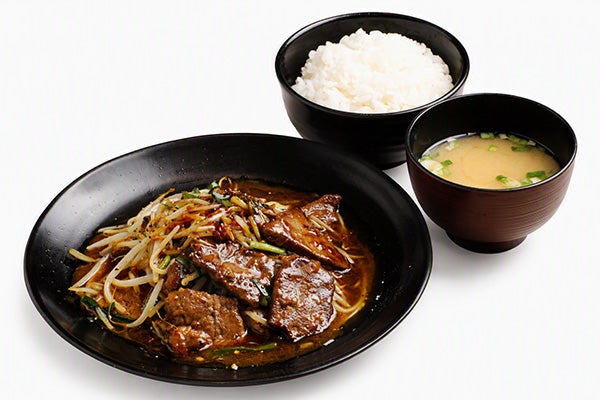 レバニラ定食 道央自動車道 輪厚PA(上り)