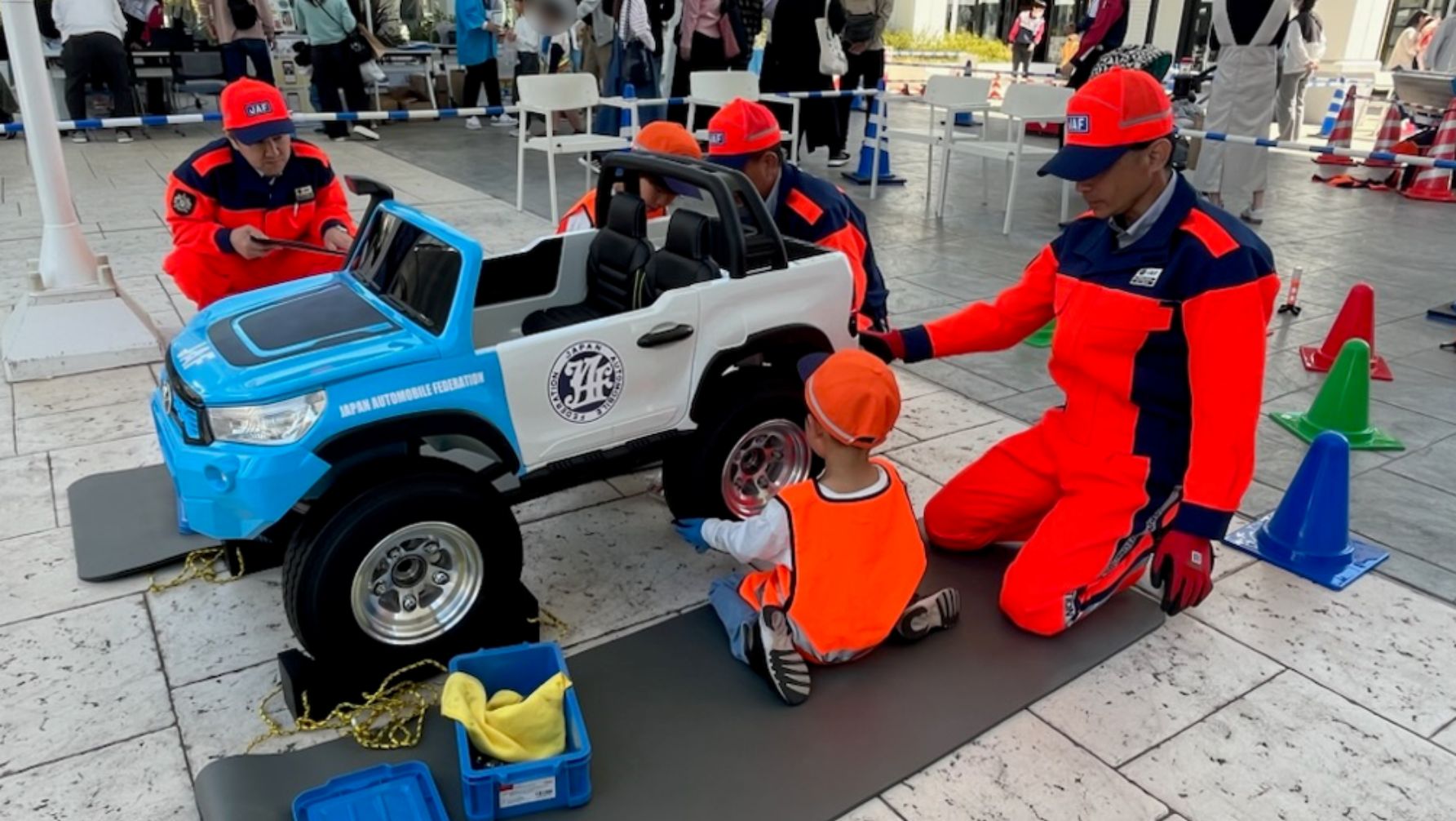 子どもロードサービス検定の実施風景