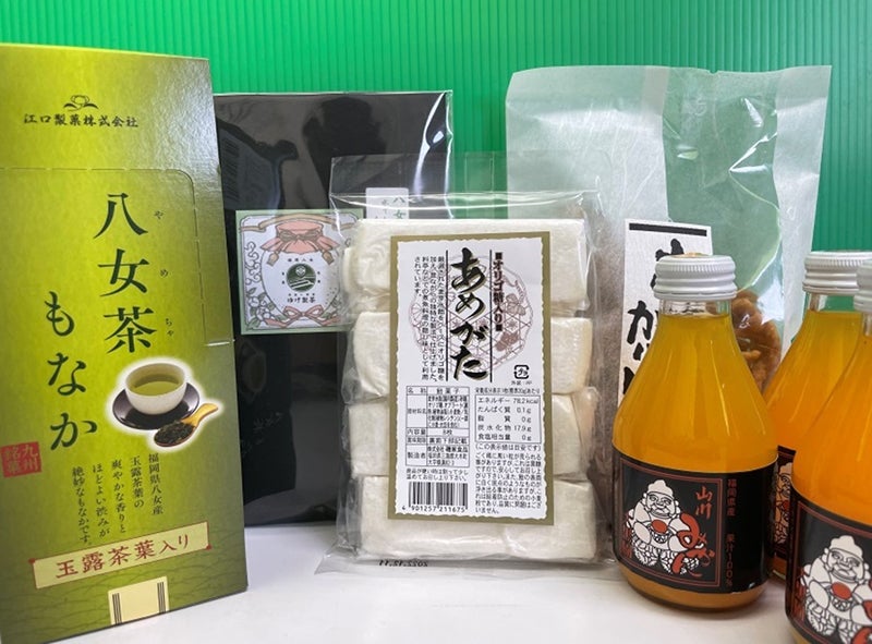 江口製菓の八女茶もなかほか