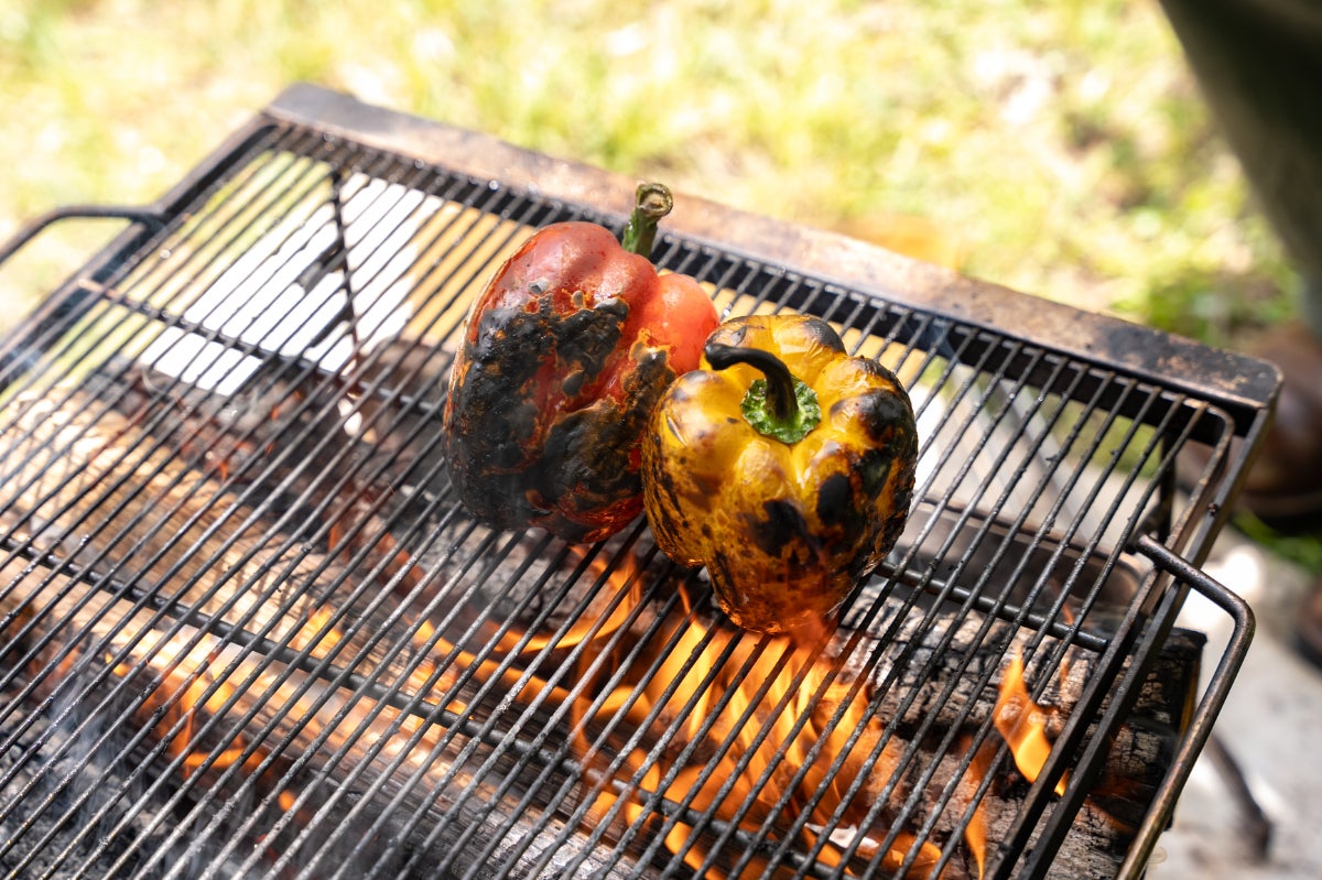 パプリカを焼く